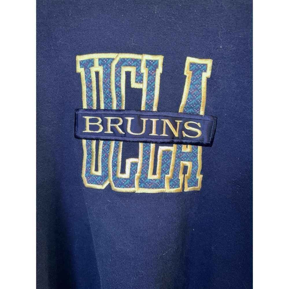 Vintage UCLA Sweatshirt Pullover Crable Sportswear Unisex XXL 2XL Blue Active - Picture 2 of 7